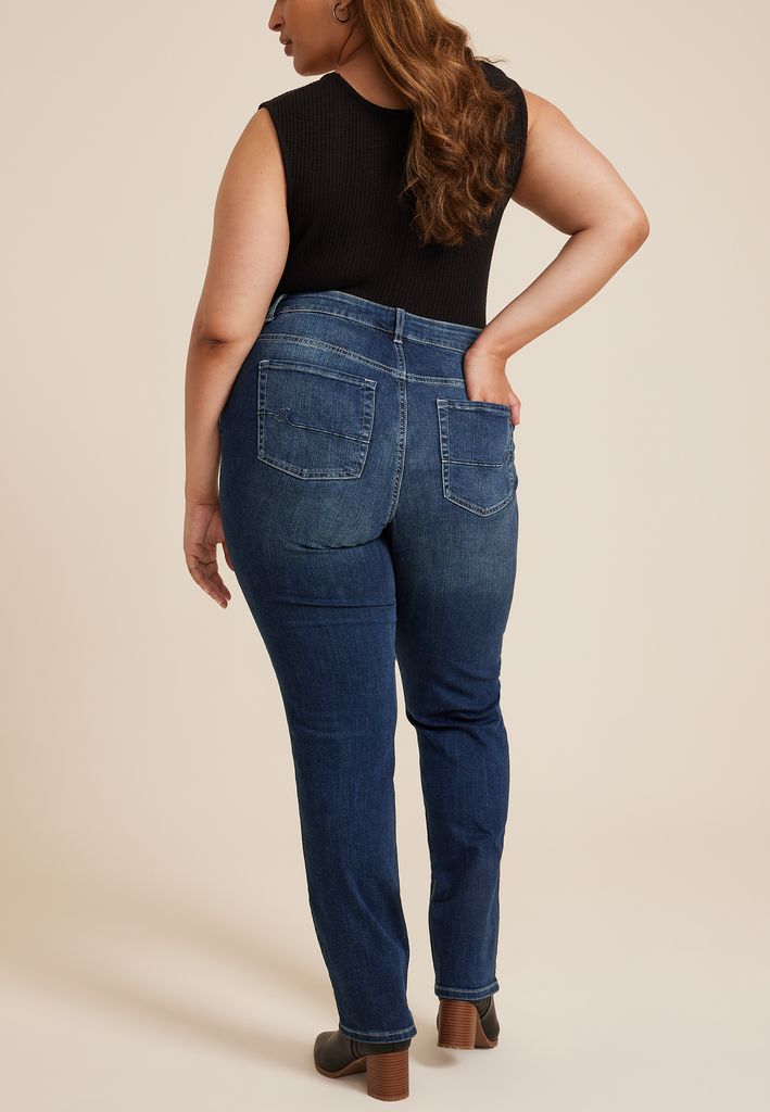 Plus Size m jeans by maurices™ Classic Straight Curvy High Rise Jean - Image 2
