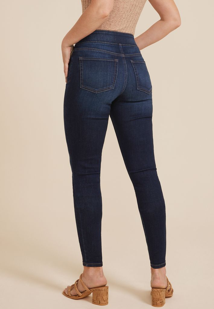 m jeans by maurices™ Cool Comfort Crossover High Rise Pull On Super Skinny Jean - Image 2