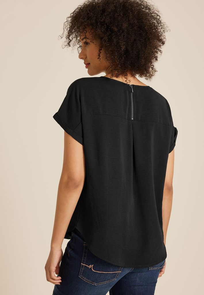 Delton Zipper Back Blouse - Image 2