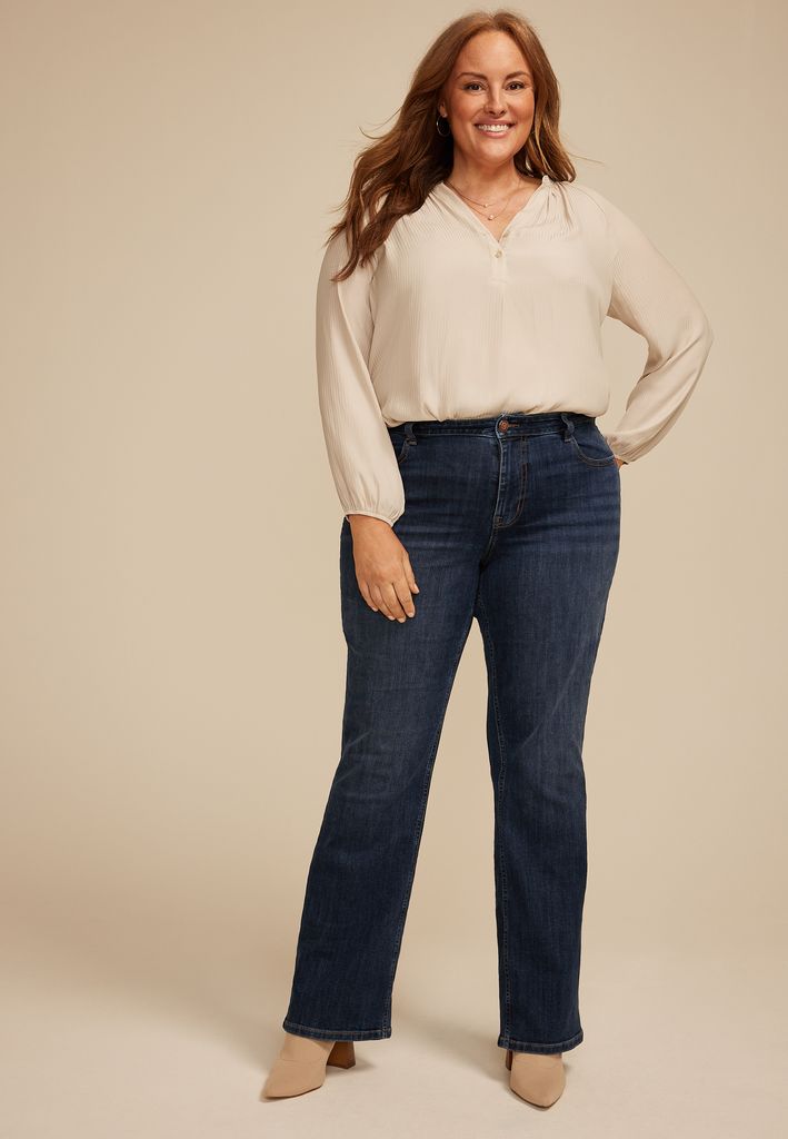 Plus Size m jeans by maurices™ Classic Curvy High Rise Slim Boot Jean - Image 3