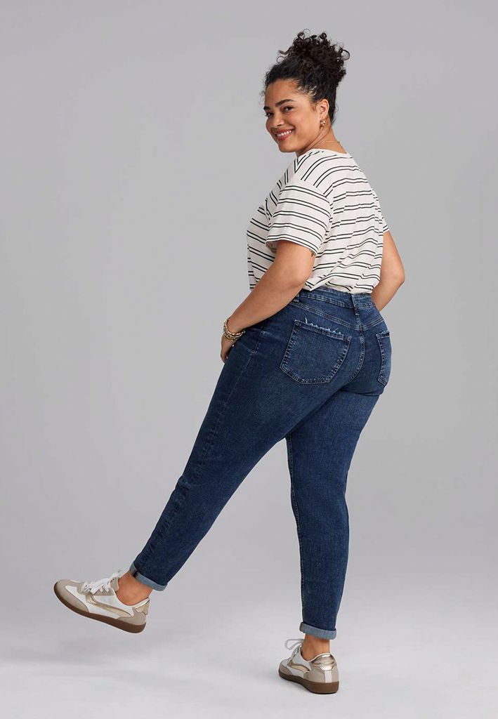 Plus Size m jeans by maurices™ Classic High Rise Dark Taper Jean - Image 2