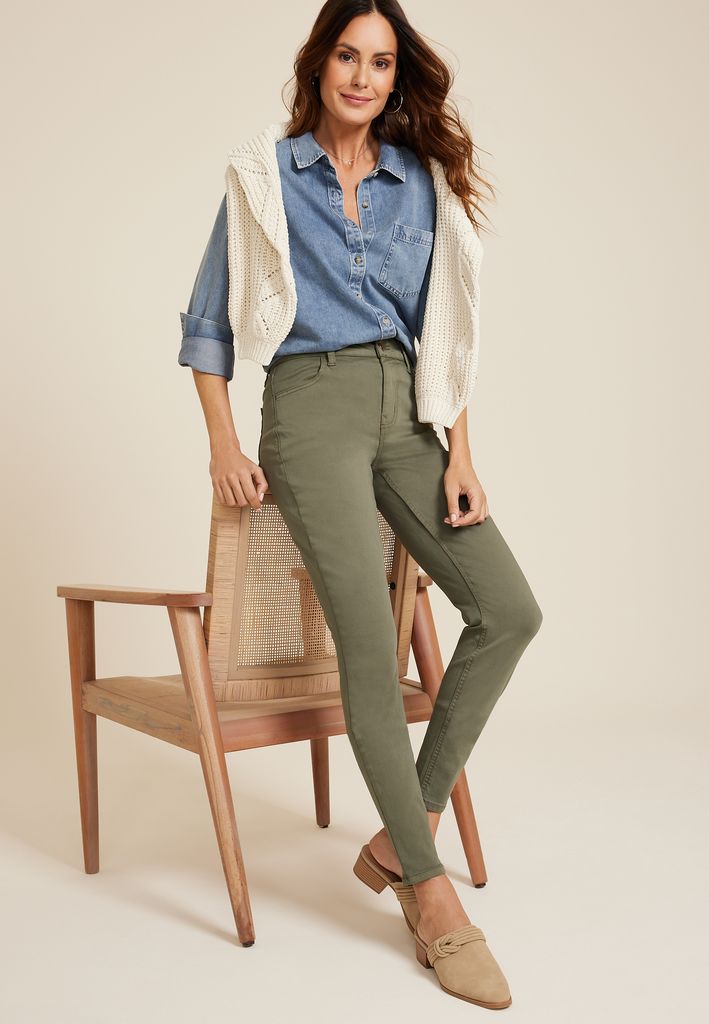 m jeans by maurices™ High Rise Color Jegging - Image 3