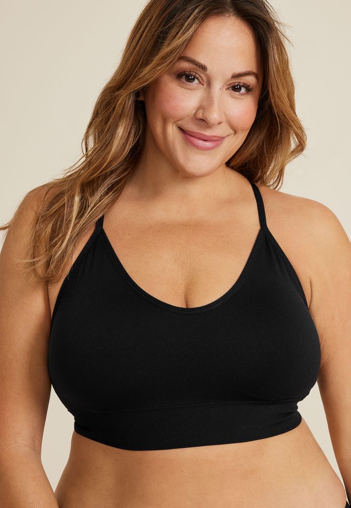 True Stretch Smooth Simple Strap Bralette - Image 3