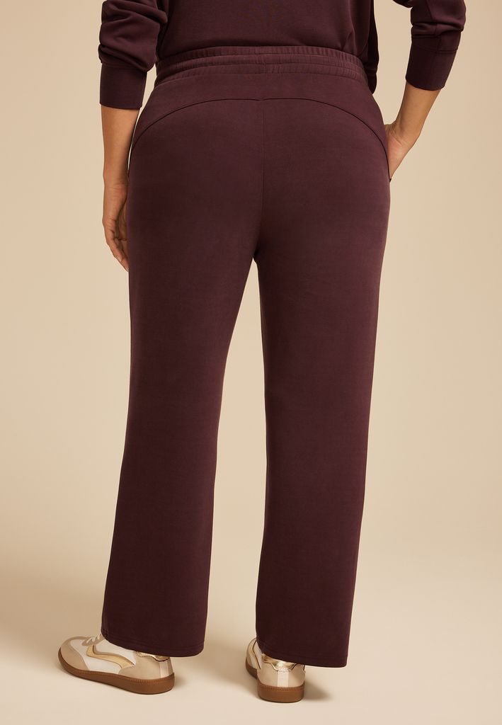 Plus Size Cloud Scuba Knit Wide Leg Sweatpant - Image 2