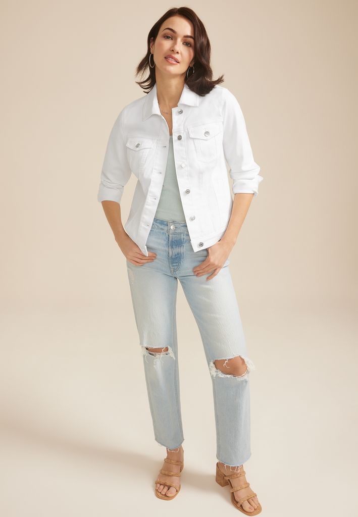 White Denim Jacket