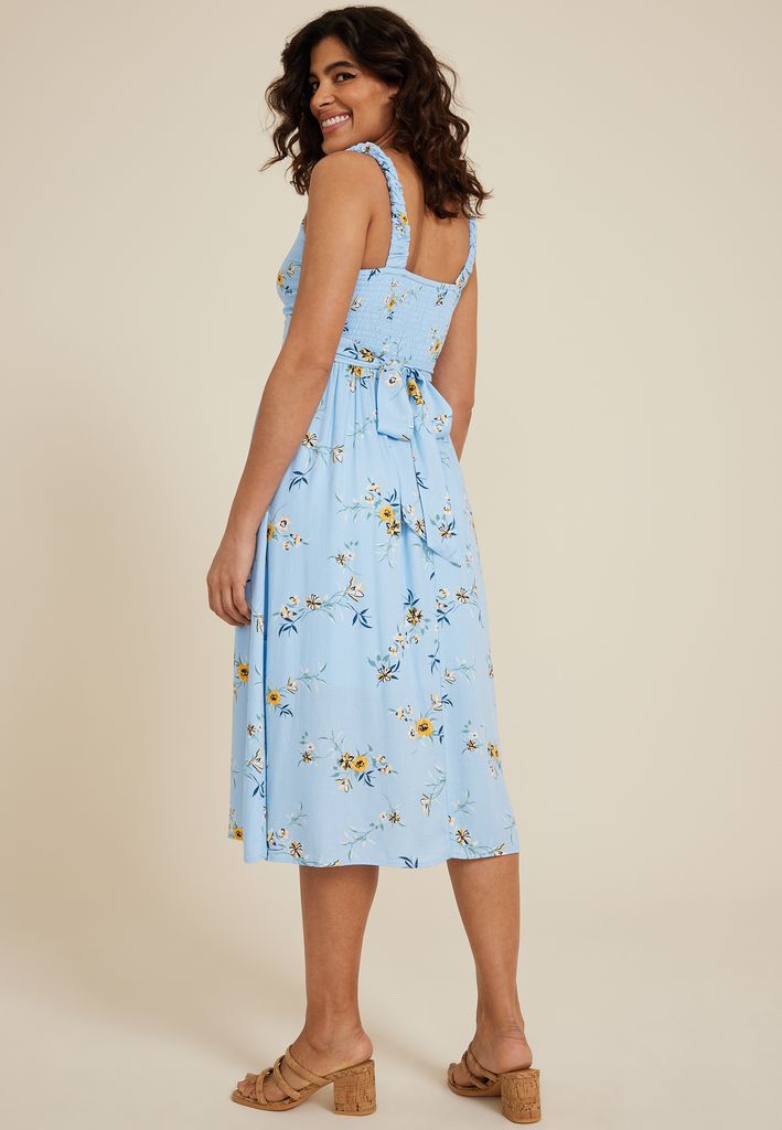 Bare Floral Midi Dress - Image 2