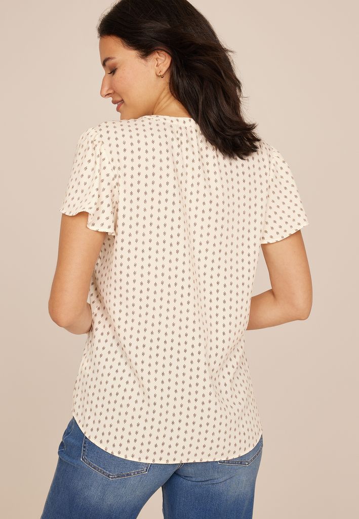 Atwood Flutter Sleeve Blouse - Image 2