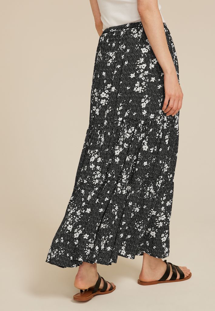 Printed High Rise Maxi Skirt - Image 2
