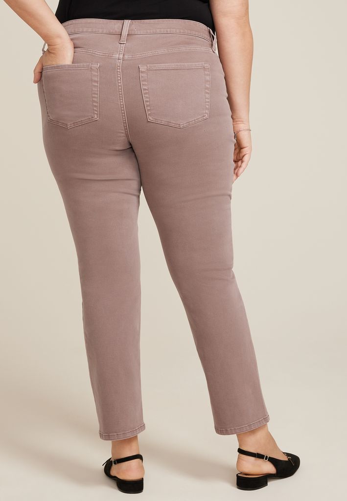 Plus Size m jeans by maurices™ Slim Straight Ankle High Rise Jean - Image 2