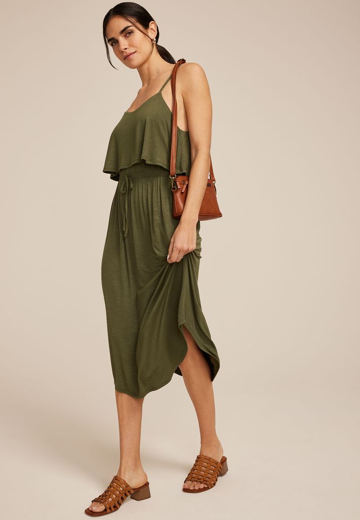 24/7 Bare Overlay Midi Dress - Image 3