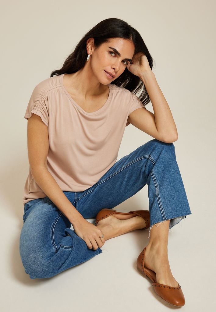 24/7 Fairhaven Ruched Shoulder Tee - Image 3