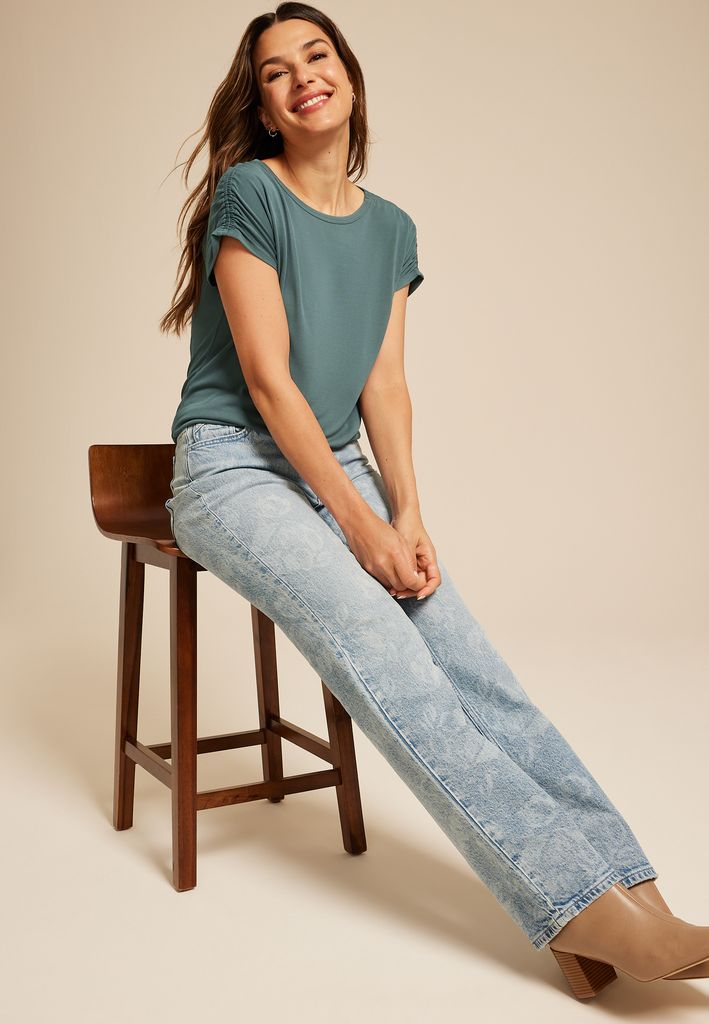 24/7 Fairhaven Ruched Shoulder Tee - Image 3