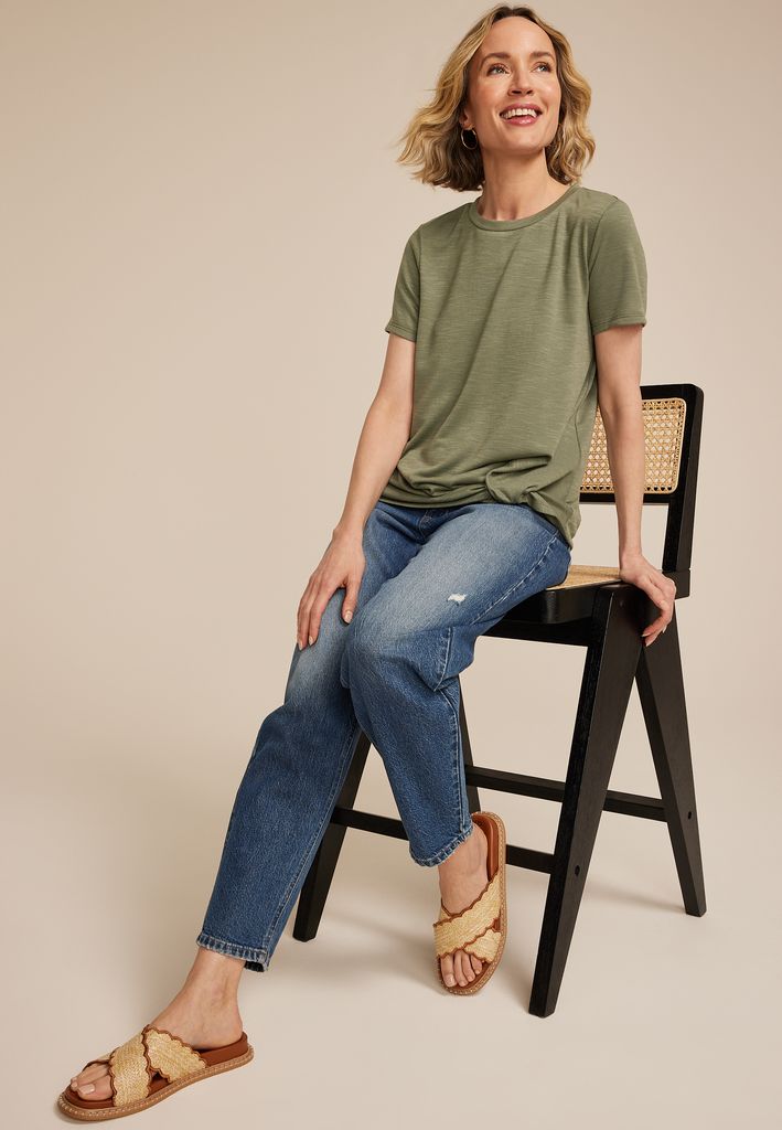 24/7 Austin Knot Hem Tee - Image 3