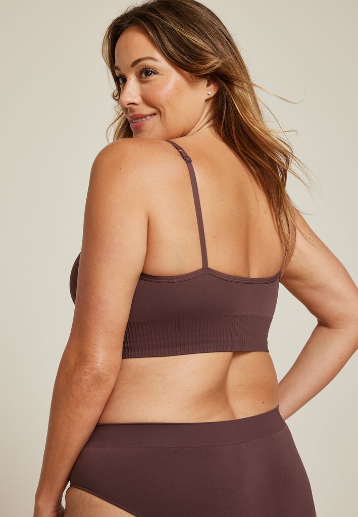 True Stretch Seamless Cinched Front Bralette - Image 2