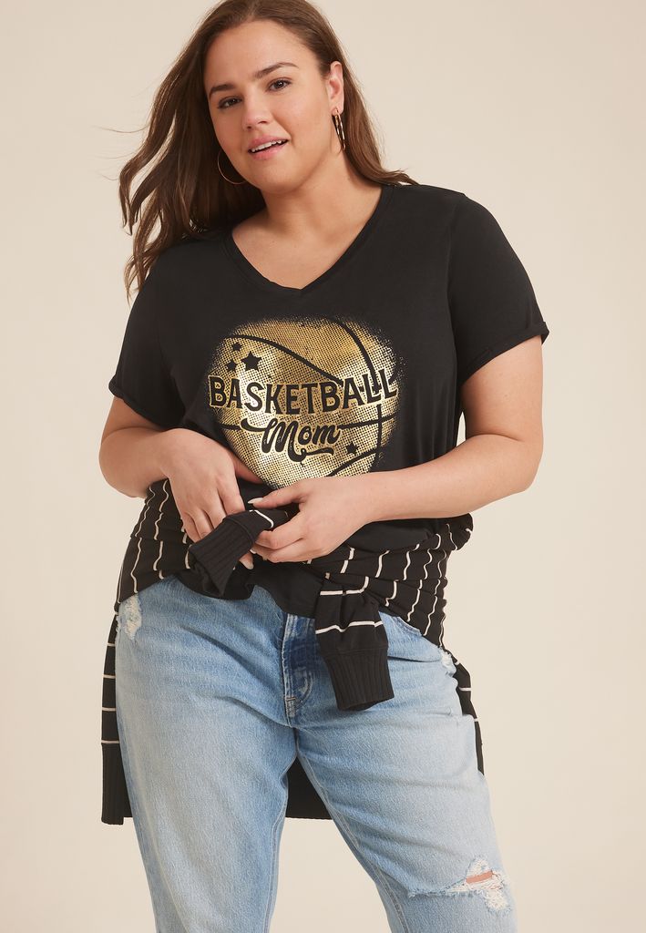 Plus Size Basketball Mom Classic Fit Graphic Tee - Image 3