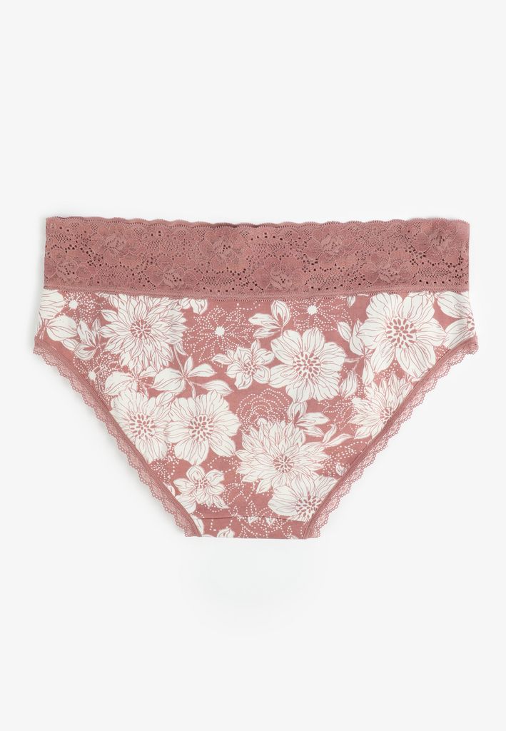 Simply Comfy Cotton Floral Hipster Panty - Image 2