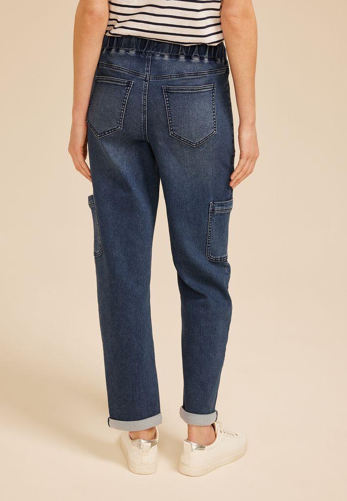 m jeans by maurices™ Dark Soft Knit High Rise Ankle Jogger - Image 2