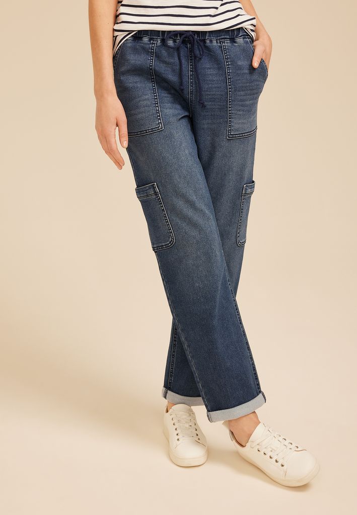 m jeans by maurices™ Dark Soft Knit High Rise Ankle Jogger - Image 3