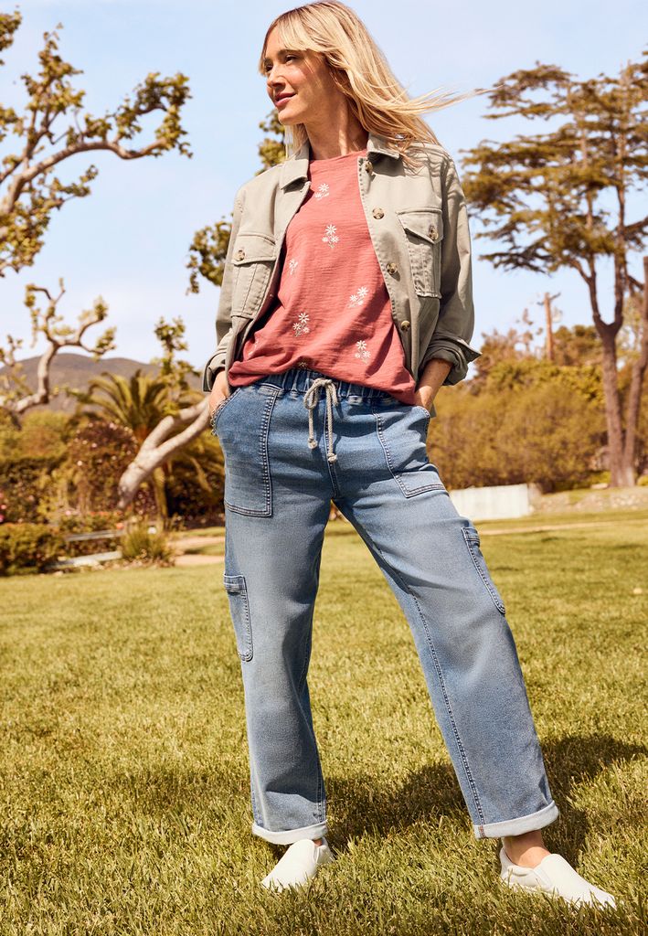m jeans by maurices™ Soft Knit High Rise Ankle Jogger