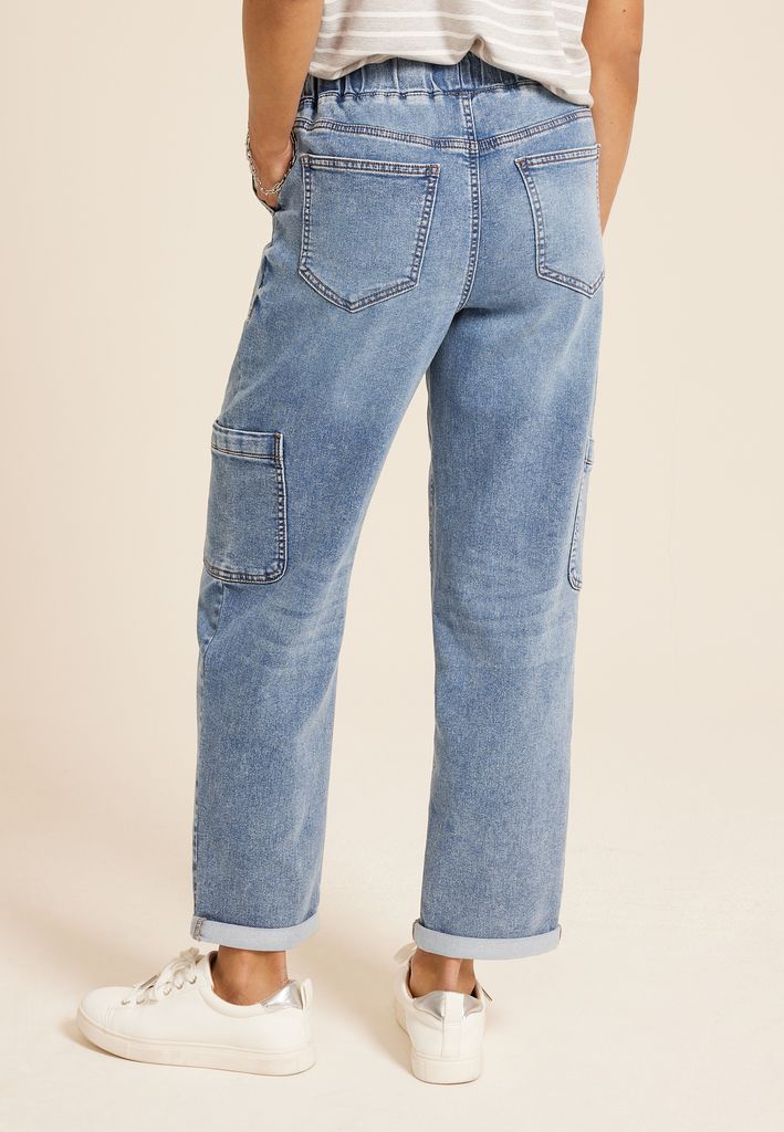 m jeans by maurices™ Soft Knit High Rise Ankle Jogger - Image 2