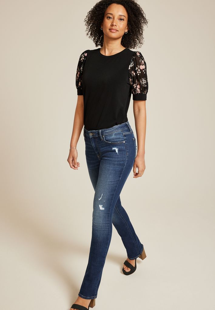 edgely™ Mid Rise Ripped Slim Boot Jean - Image 3