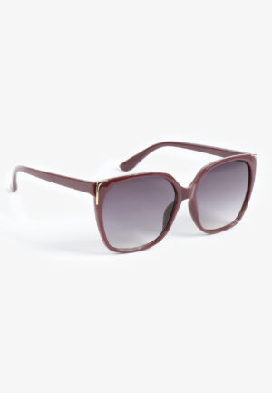 Purple And Gold Oversized Square Sunglasses