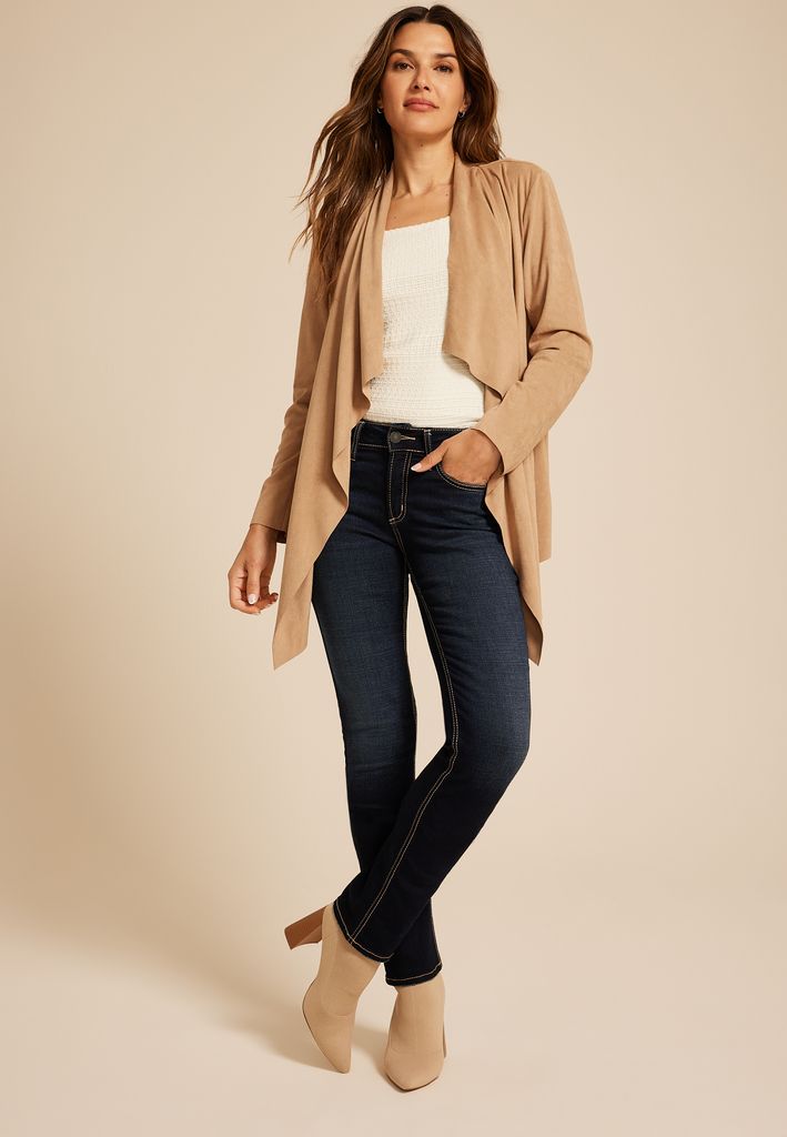 Silver Jeans Co.® Dark Suki Curvy Mid Rise Luxe Stretch Straight Jean - Image 3