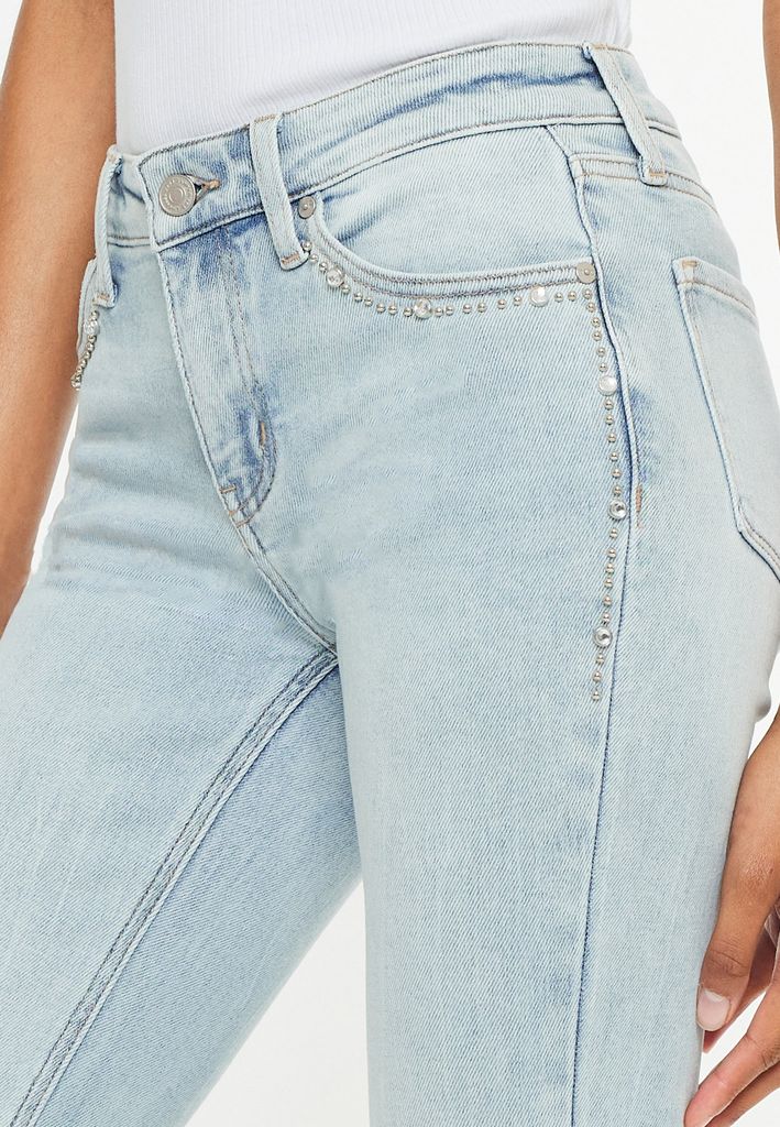 KanCan™ Studded Mid Rise Flare Jean