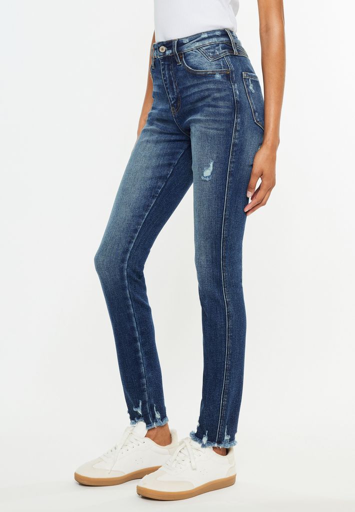 KanCan™ Curvy High Rise Frayed Hem Skinny Jean - Image 3