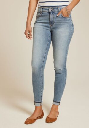 m jeans by maurices™ Cool Comfort Mid Rise Cuff Hem Jegging