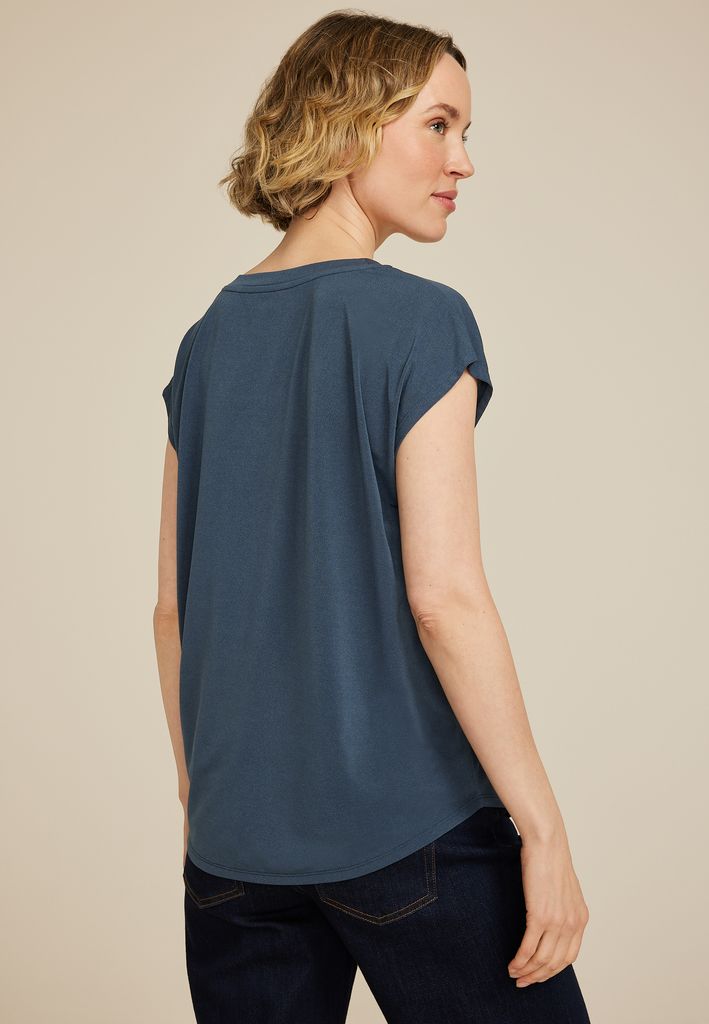 24/7 Crepe V Neck Tee - Image 2