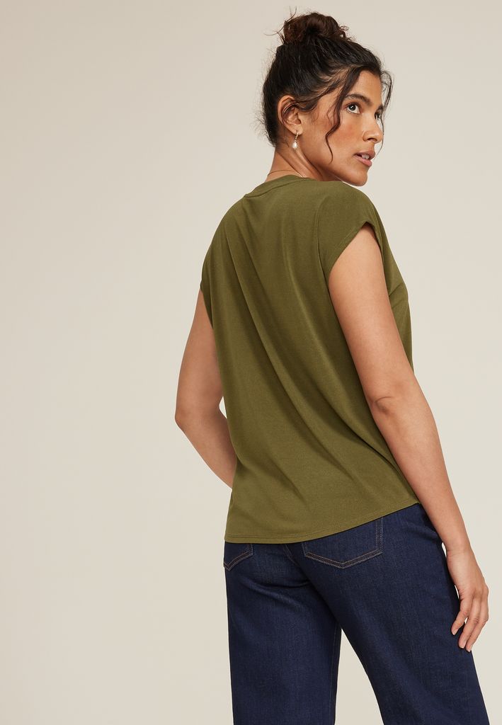 24/7 Crepe V Neck Tee - Image 2