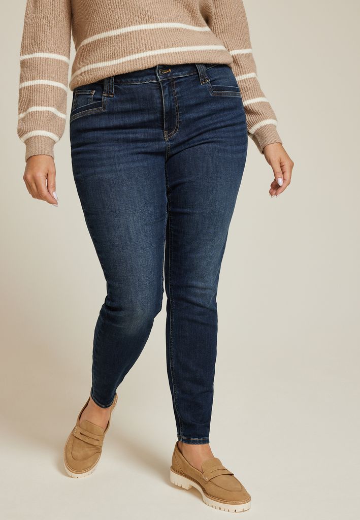 Plus Size m jeans by maurices™ Cool Comfort High Rise Angle Pocket Jegging - Image 3