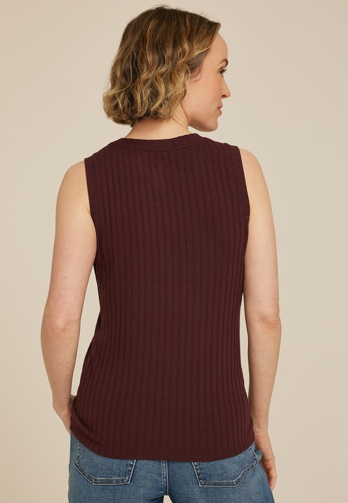 Ribbed Side Gusset Tank Top - Image 2