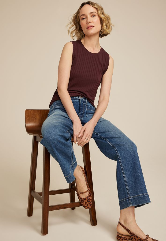 Ribbed Side Gusset Tank Top - Image 3