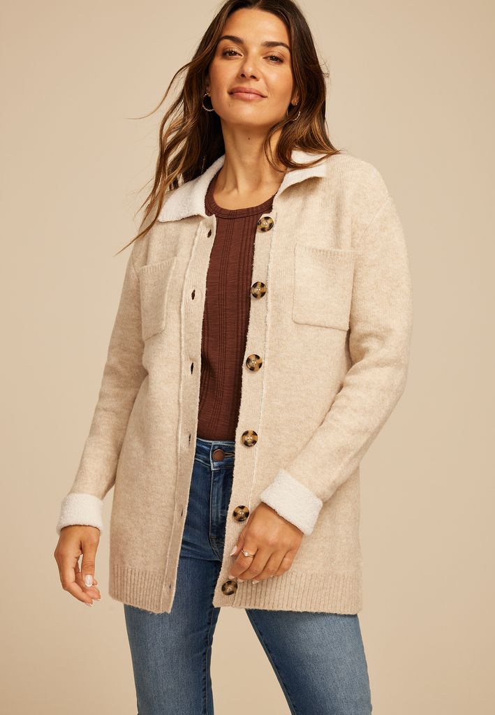 Teddy Lined Shacket - Image 3