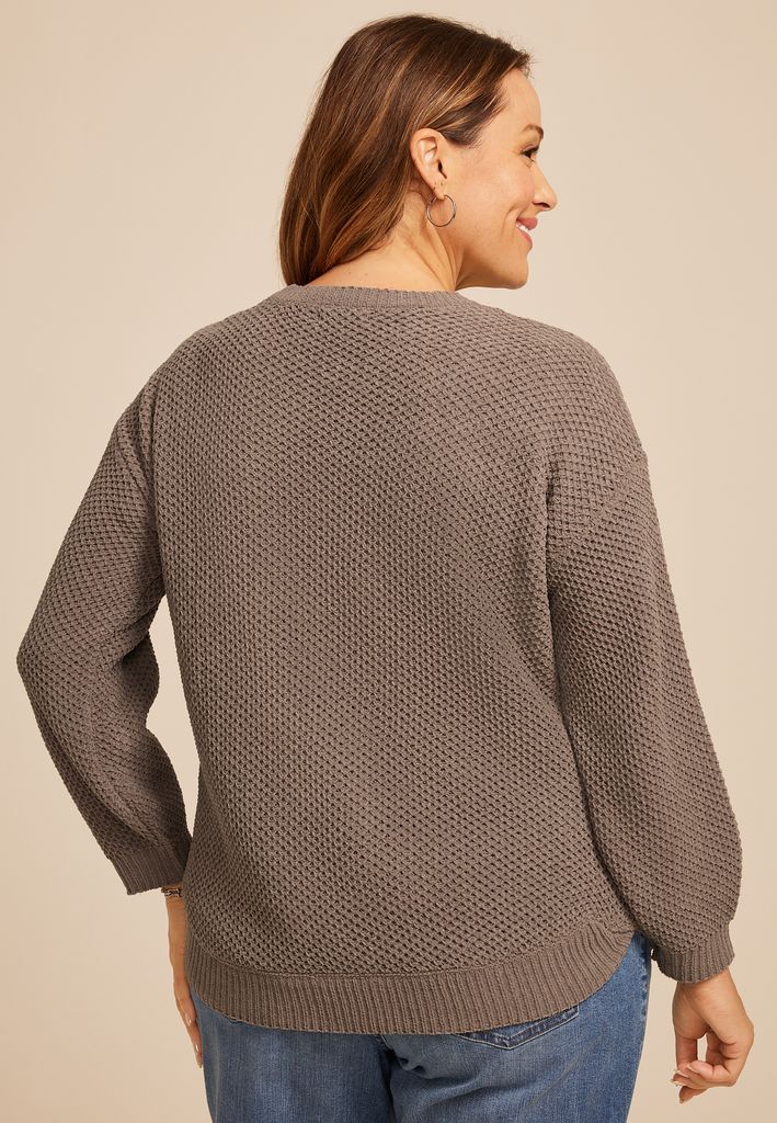 Plus Size Chenille Sweater - Image 2