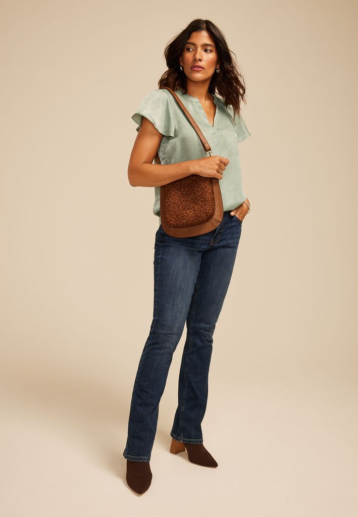 Atwood Flutter Sleeve Satin Blouse - Image 3