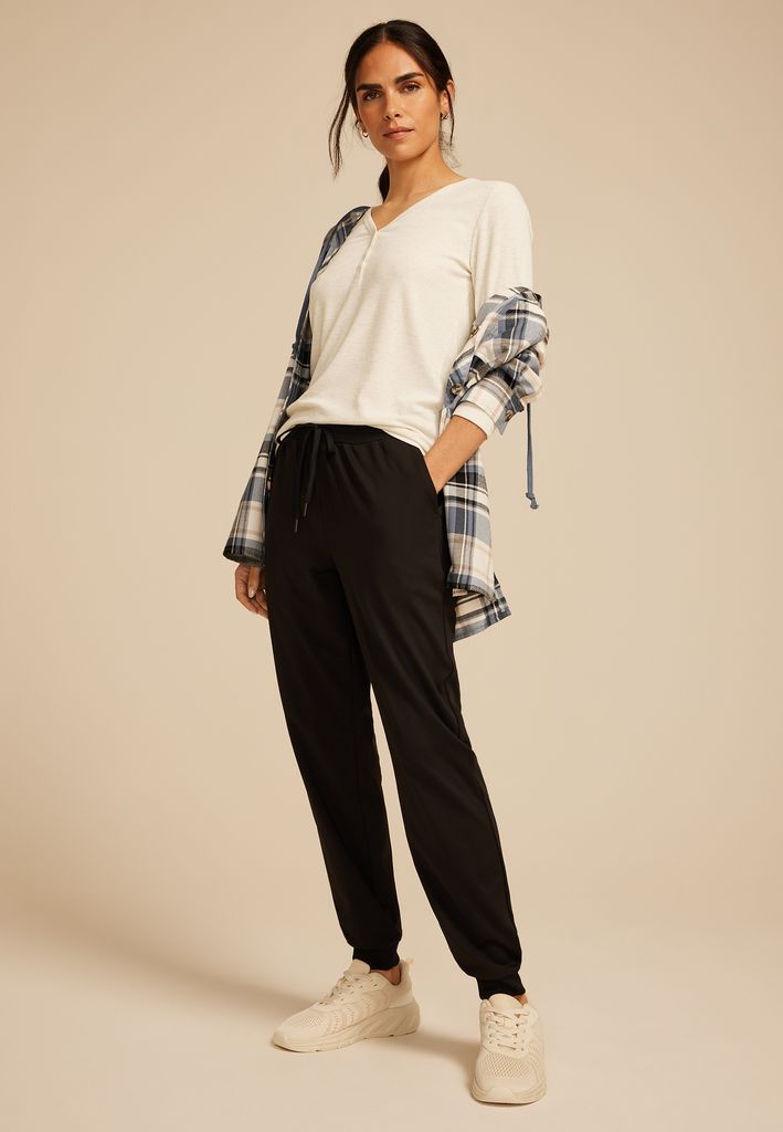 Heartland Heathered Henley Long Sleeve Tee - Image 3