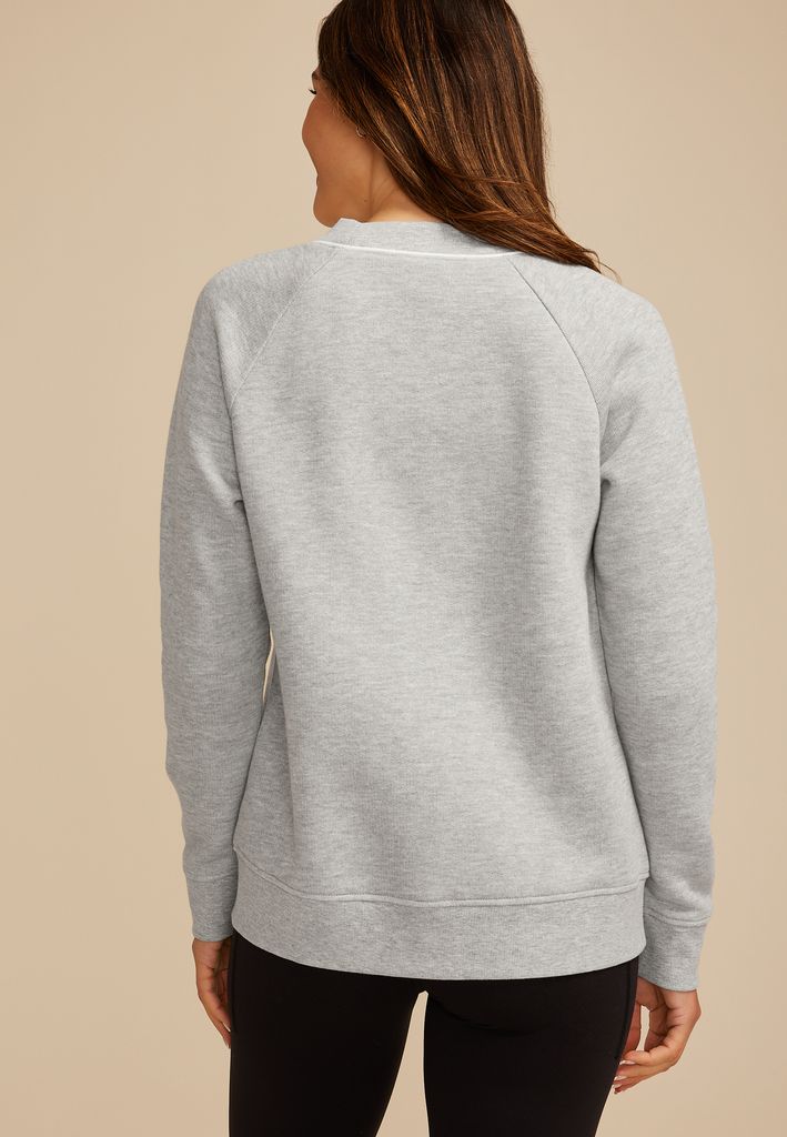 French Terry Button Front Cardigan - Image 2