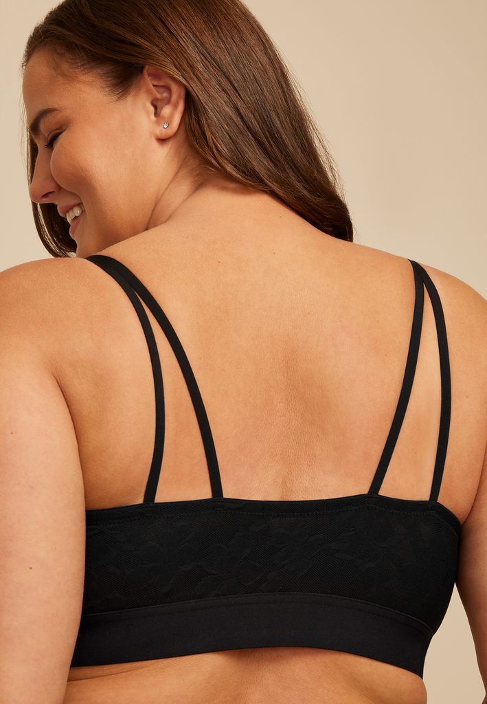 Vintage Lace Floral V Neck Bralette - Image 2
