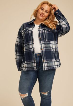 Plus Size Shortie Shoreline Shacket?