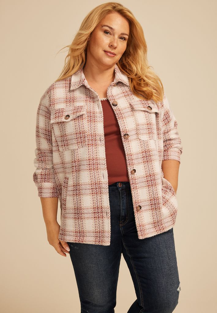 Plus Size Shortie Shoreline Shacket?