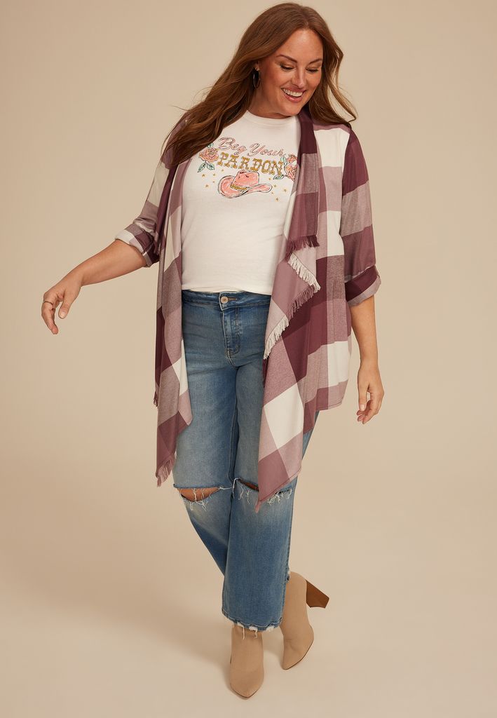 Plus Size Beg Your Pardon Classic Fit Graphic Tee - Image 3