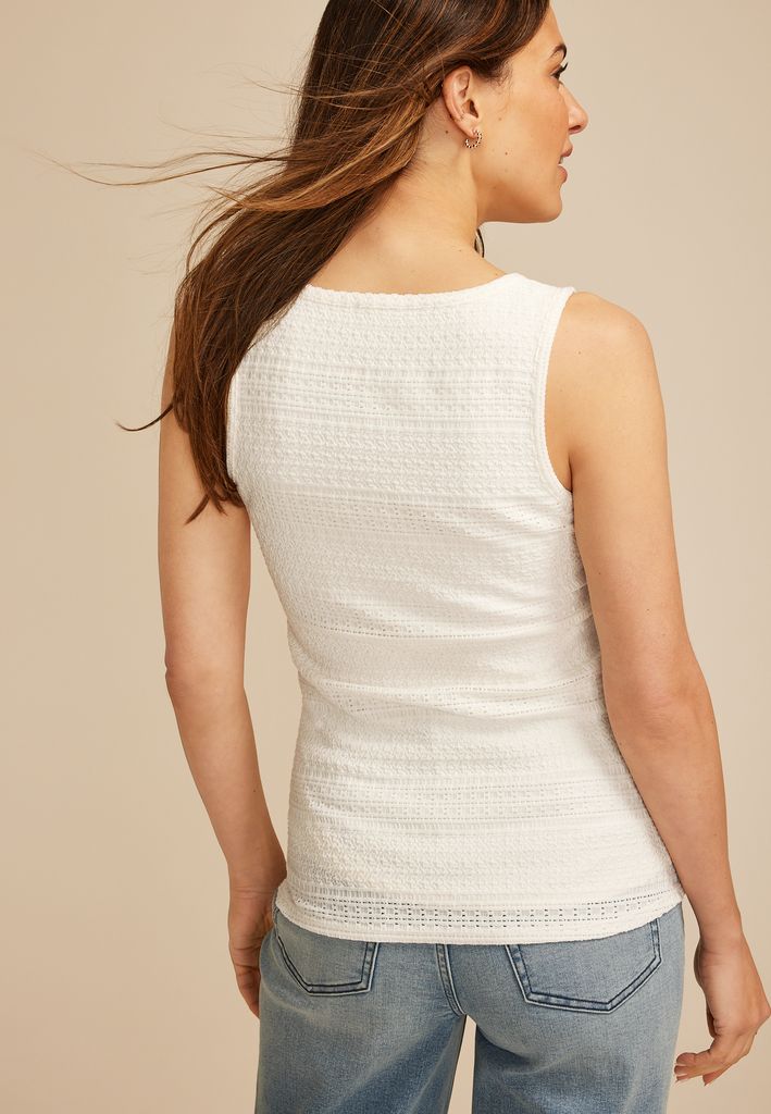 Textured Sweater Tank Top - Image 2