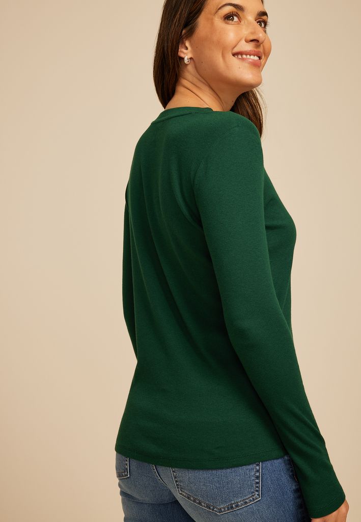 24/7 Ada Ribbed Long Sleeve Tee - Image 2