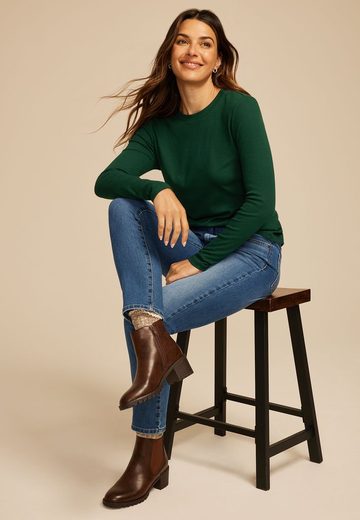 24/7 Ada Ribbed Long Sleeve Tee - Image 3