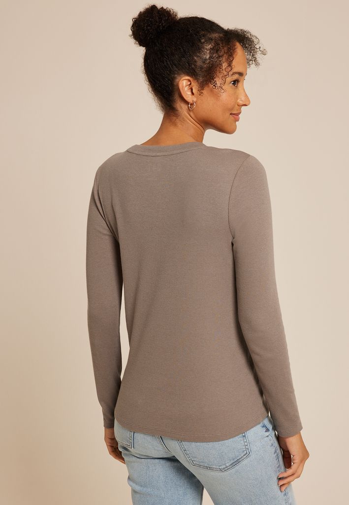24/7 Ada Ribbed Long Sleeve Tee - Image 2