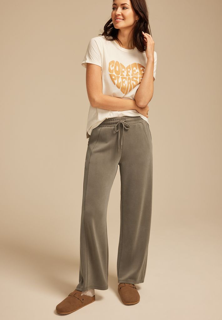 Cloud Scuba Knit Wide Leg Sweatpant - Image 3