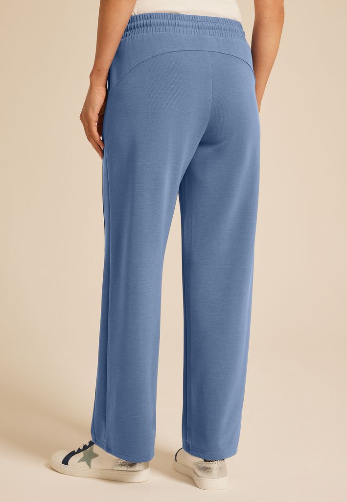 Cloud Scuba Knit Ribbed Wide Leg Sweatpant - Image 2